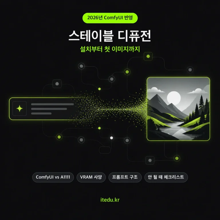 스테이블 디퓨전 설치부터 첫 이미지 생성 가이드