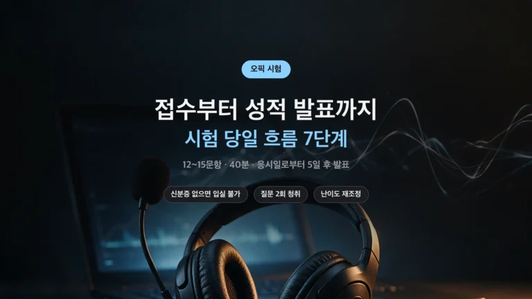 오픽 시험 당일 진행 7단계 정리 썸네일